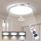 LAPAMAX Plafonnier LED avec detecteur de mouvement - Lampe de plafond Dimmable Rechargeable avec Télécommande - pour Cuisine, Salon -