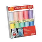 Fil à coudre - GÜTERMANN - Couleurs pastel - 10 bobines - 100 m - Polyester