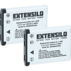 EXTENSILO 2x Batteries compatible avec Fuji / Fujifilm FinePix J10, J12, J100, J110, J110w appareil photo, reflex numérique