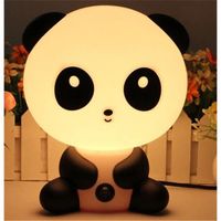 Lampe de table en forme Panda LED Lumière nuit chevet pour Enfants Bébé en ABS Plastique décoration Chambre Bureau EU