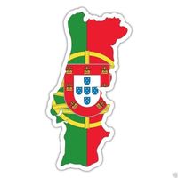 10x autocollant sticker drapeau portugal voiture