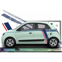 Renault Twingo 3 Kit bandes édition spéciale France - BLEU - Kit Complet  - Tuning Sticker Autocollant Graphic Decals