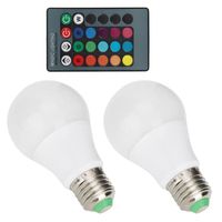 ESTINK Ampoule E27 Ampoule à Changement de Couleur LED E27 5W RGB avec Télécommande pour Décor de Fête à Maison 85V‑265V