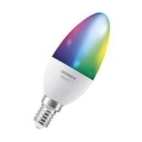 LEDVANCE Lampe LED intelligente avec technologie WiFi, E14-base, optique mate ,Couleurs RVBW modifiables, couleur de lumière