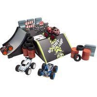 Circuit avec 4 petites voitures à friction + Accessoires - EXOST JUMP - MAXI CIRCUIT - A partir de 5 ans