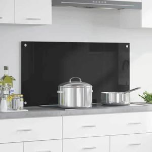 Crédence Cuisine En Verre Trempé 100x50 Cm - Épaisseur 4 Mm - Design Avion Dans Les Nuages Bleu - 9