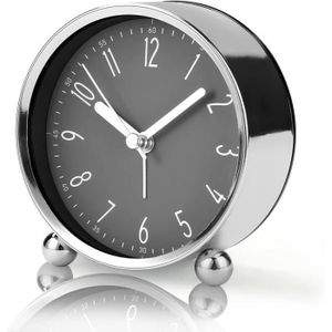 Petite horloge de table classique sans tic-tac avec rétroéclairage, chambre à coucher, chevet, décoration intérieure (rose) | Leroy Merlin