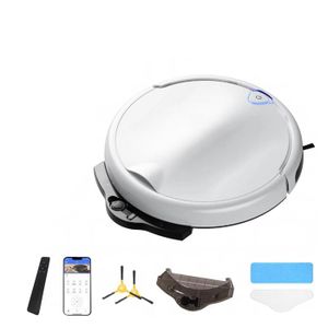 Robot Aspirateur Et Vadrouille Combinés - Aspirateur Automatique Puissant Avec Réservoir D'Eau Pour Maison