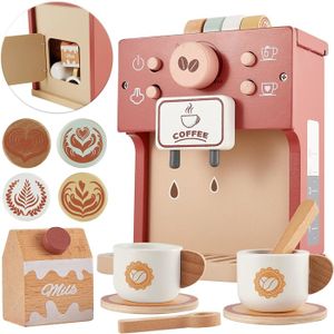 Jouet Cuisine Bois Cafetière Jouet En Bois Airlab - Jeu De Rôle Montessori - Dinette Café Enfant