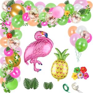 Feuille Ballon Ananas Flamingo aluminium anniversaire enfants mariage fête décoration B