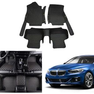 2013-2018 BMW Série 1 berline F21 Tapis Voiture Noir Tapis Bleu Bordure 