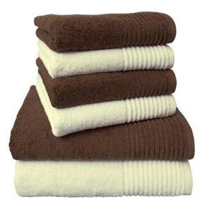 Gris Filet Set de serviettes avec invit/é 100/% /éponge de coton teinte unie avec insert en toile A/ïda /à broder