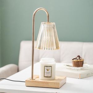 Lampe chauffe-bougie, abat-jour du milieu du siècle, interrupteur de  minuterie électrique, fondeur de cire parfumé aromatique – GoJeek
