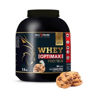 PROTÉINE Eric Favre - Whey Optimax Protein - Proteines - Biscuit Cookie - 1,5kg