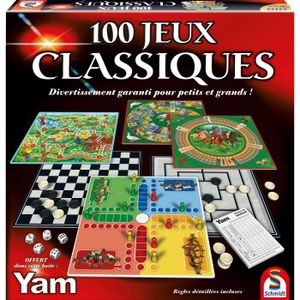 Boite 200 jeux Classiques et Traditionnels - Cartes, pions, des, plateaux,  regles - Jeu de societe Famille - Coffret Multi Jeux