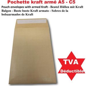 Paquet De 10 Majuscule-enveloppes Kraft Arme Soufflets 3cm 260x330bs 