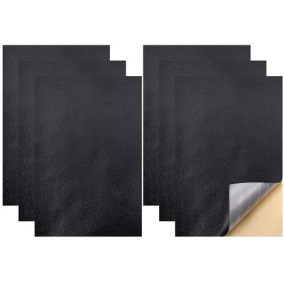 Lot De 2 Patchs Cuir Synthétique Rouge à Coudre - Réparation Coudes Genoux Vêtements 14x9cm