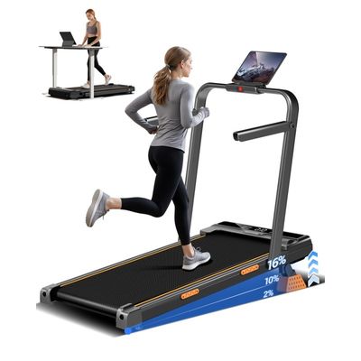 Tapis de Course Electrique 1-10km/h Vitesse Réglable avec Télécommande Tapis Roulant Pliable pour Maison - Sport