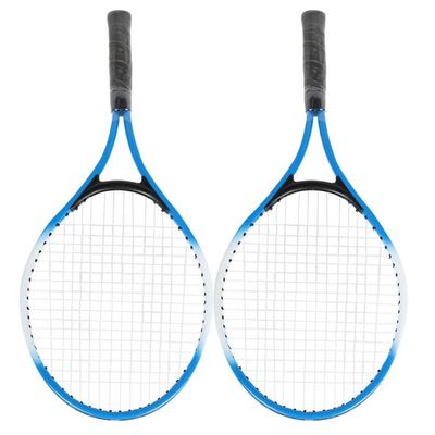 Raquette de tennis simple à cordes durables pour entraînement des enfants avec sac de transport, 55 x 20 x 10 cm (3 couleurs) (bleu