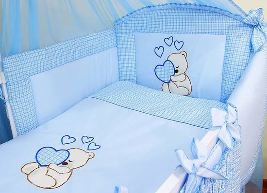 Parure Lit Bébé 2 Pièces 70x50 Cm Motifs Animaux – Housse Couette + Taie, Coton Doux Certifié Öko-Tex