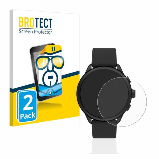 BROTECT Protection Ecran Pour Fossil Smartwatch Wellness (Gen 6) Hybrid 2 Pièces - Film Protection Ultra Clair - Téléphonie