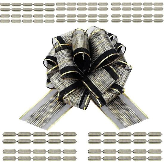 22 Grands Nœuds Cadeaux Argentés – Rubans Fleurs, Emballage Cadeau (uxcell)