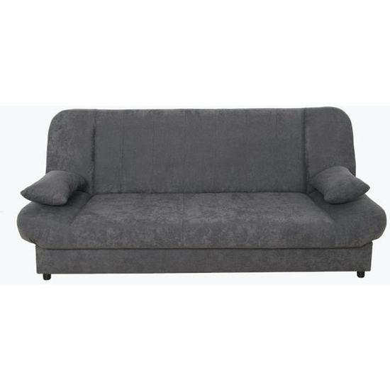 Banquette clic clac convertible gris MADDY