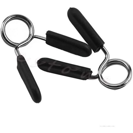2 Pinces à Ressort Pour Haltères 28mm - Weihuimei - Fixation Rapide Poids Gym