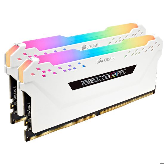 Corsair Vengeance RGB PRO SL Series 32 Go (2 x 16 Go) DDR4 3200 MHz CL16 - Blanc - Mémoire PC