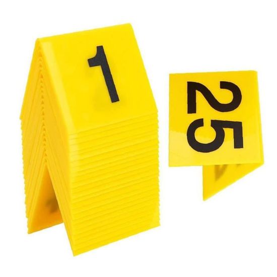 Cartes De Numéros De Preuve De Scène De Crime Sproof - Marqueurs De