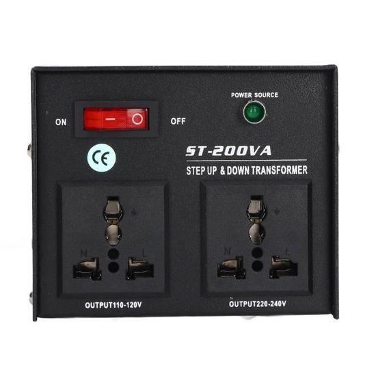 Transformateur 750VA - Convertisseur 110V à 220V Et 220V à 110V - Prise UE Incluse