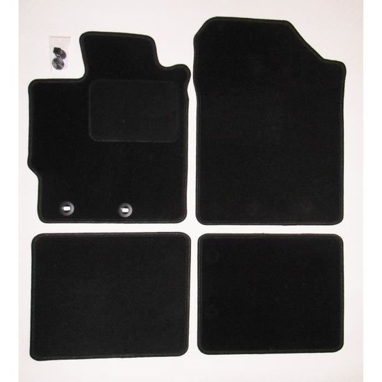 Tapis De Sol Feutre Pour Toyota Yaris I (1999-2005) - Noir - Sur Mesure, 2 Pièces
