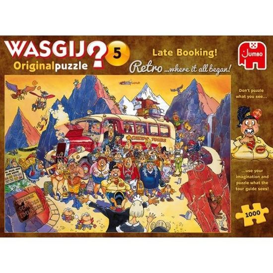 Puzzle - JUMBO - Wasgij Retro Original 5 Late Booking! - 1000 pièces - Intérieur - Adulte