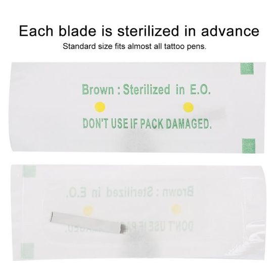 Lot De 11 Dermographes Manuels Stériles PINKY - Pour Tatouage Ou Maquillage Permanent