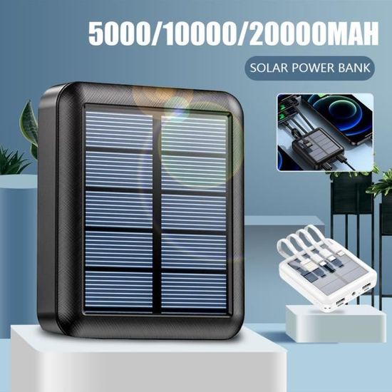 Lampe Vélo Avant + Banque D'énergie Solaire – LED, Support Téléphone, étanche