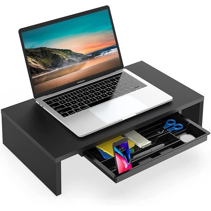 Accessoire Pour Moniteur - Limics24 - Support Rangement Écran Ordinateur Pc Notebook Imprimante