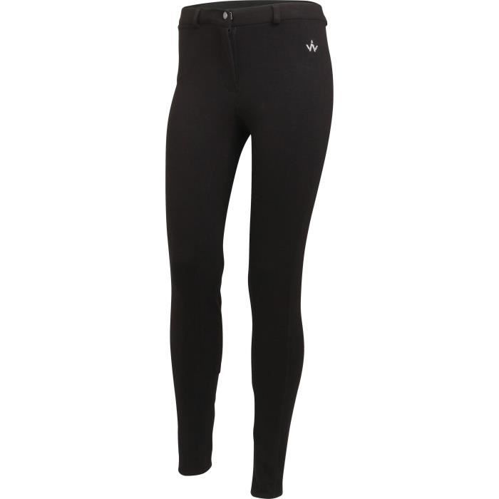 Culotte D'Équitation Romfh Femme - Taille 30, Noire, Pleine Assise - Occasion