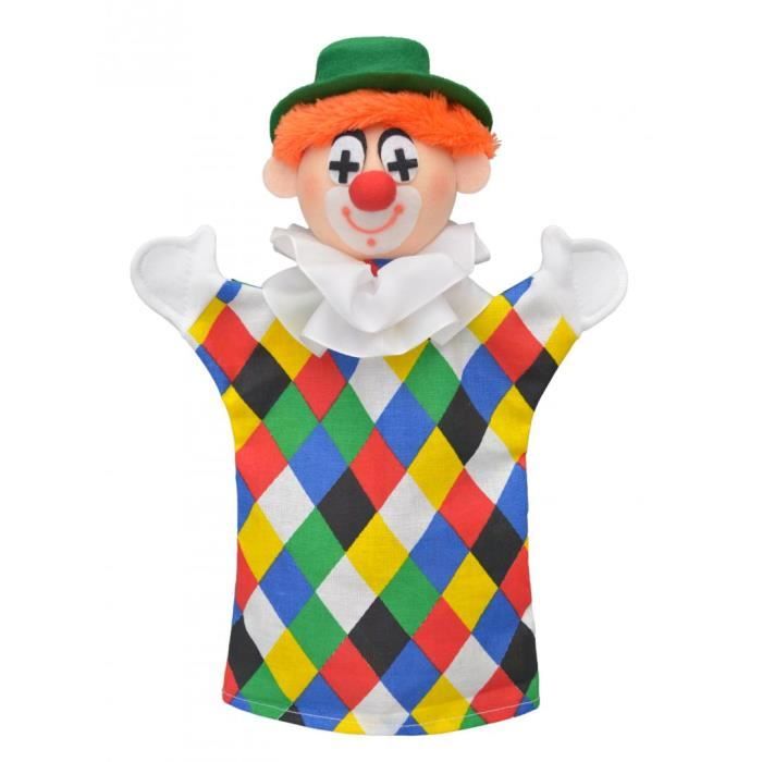 T TOOYFUL 1pcs Jouet de Marionnettes en Bois de Clown Marionnettes pour Les Enfants 