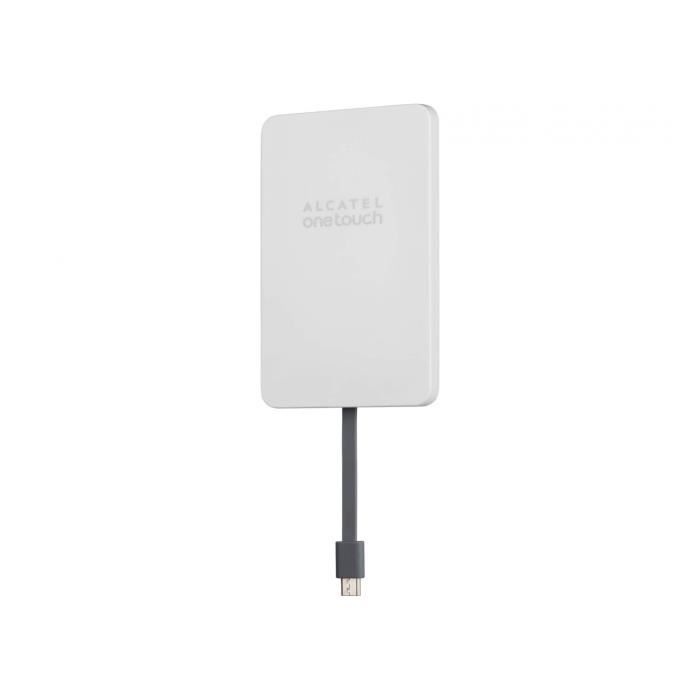 ALCATEL Batterie externe à ventouse GECKO2 - Micro USB - 3020 mAh - Blanc