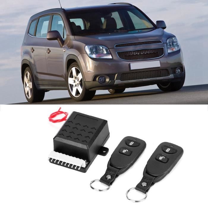 Rui DA®Kit de Système de Verrouillage Central Universel avec Télécommandes Alarme pour Auto Voiture HB021