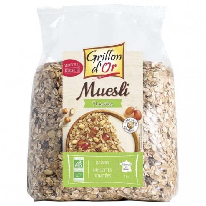Grillon d'or - Muesli noisettes 1kg