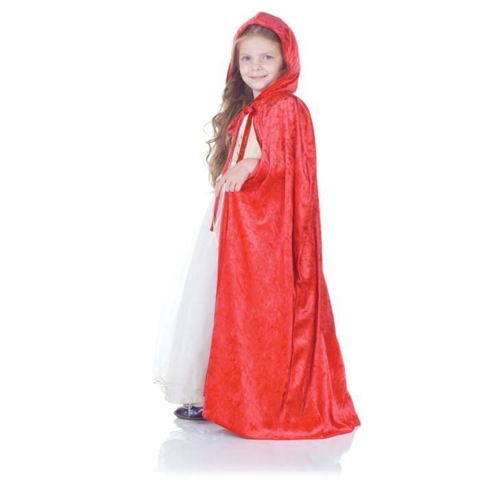 Cape de velours rouge pour les enfants