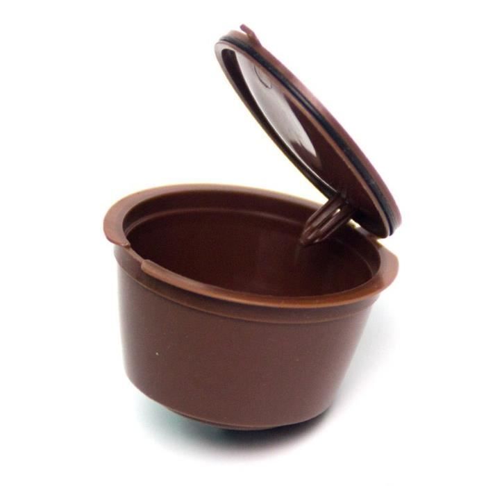 Café Filtres,Capsules de café réutilisables pour Dolce Gusto, filtre à café, filtre, panier - Type 3 brown #A3