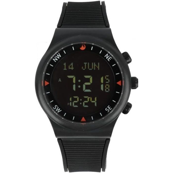 Montre Musulmane Azan Intelligente avec Bracelet en Caoutchouc Horloge Azan pour Prière des Musulmans