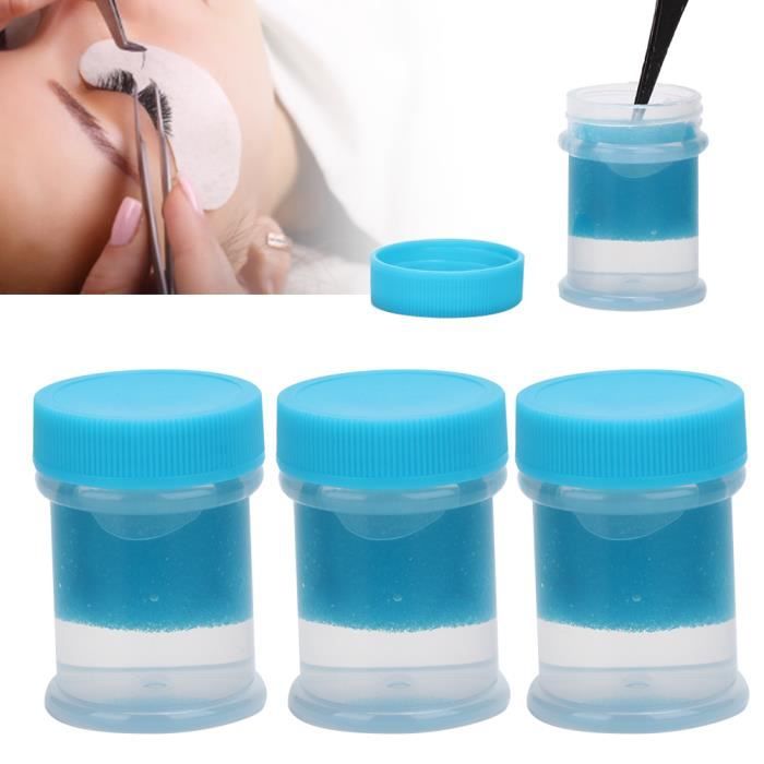 Tbest Nettoyant pour pinces pour extension de cils 3 pièces 40 ml extension de cils pinces à épiler nettoyant outils de greffe de