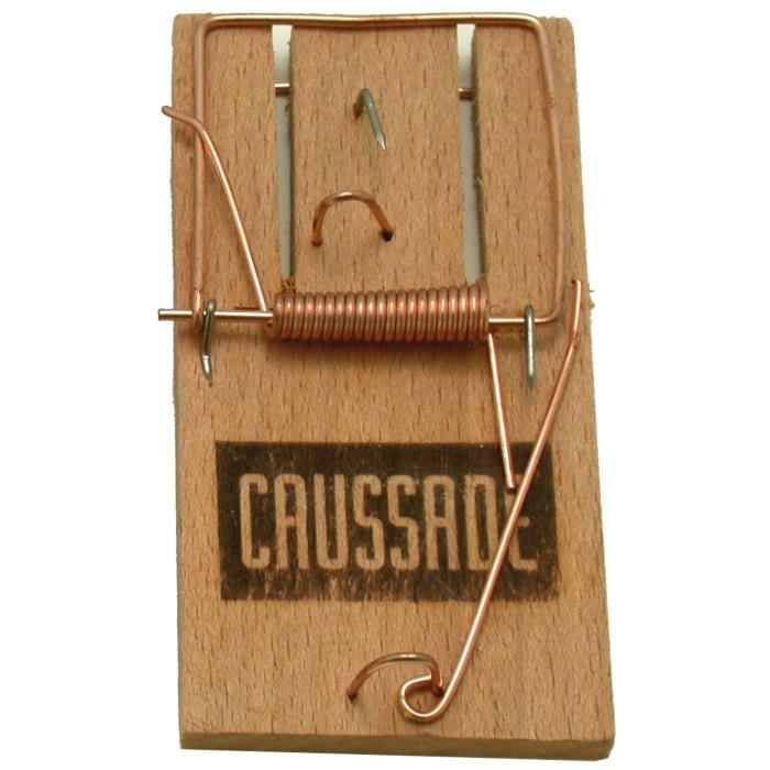Caussade CASTAPVR Tapette Souris Facile et Economique, en Bois-Interieur et Exterieur