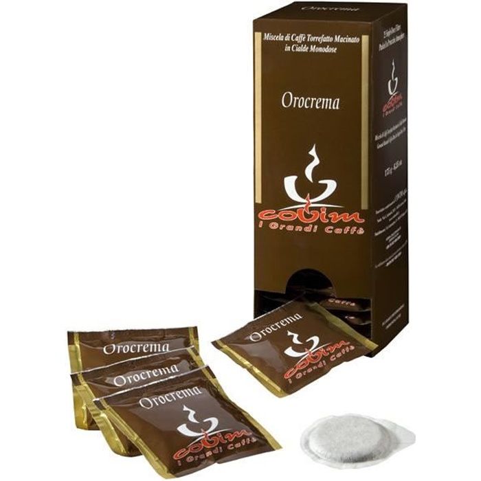 Covim - Boîte de 25 dosettes de café ese 80% robusta 20% arabica - orocrema