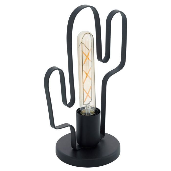 EGLO Lampe de table Coldfield Cactus Noir