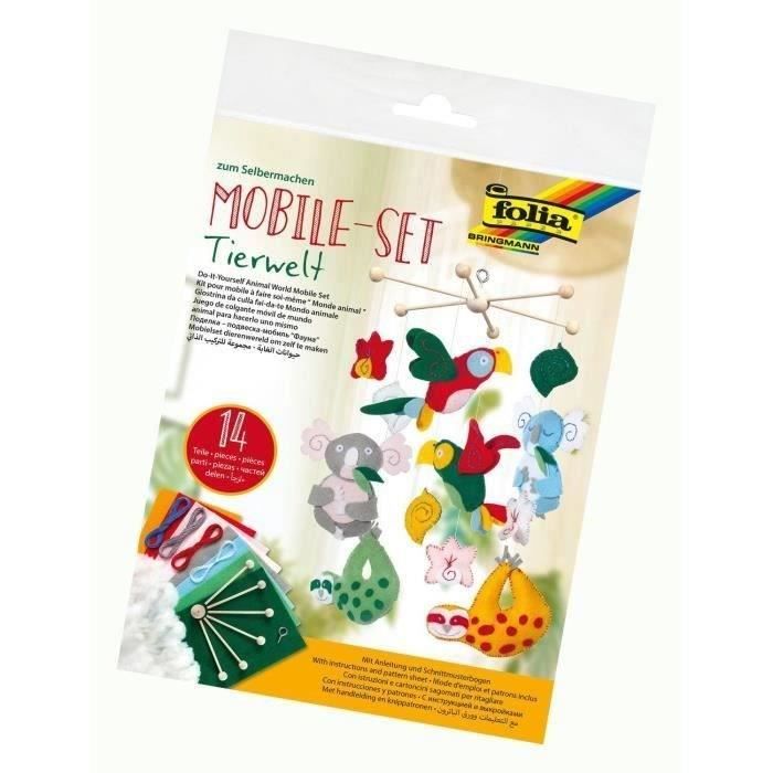 Set mobile Monde animal, 14 pièces