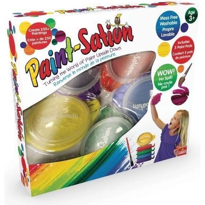Goliath - Paint Sation 5 pots de peinture empilables - Loisir créatif - Peinture